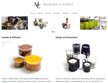 Tablet Screenshot of modern-candle.com